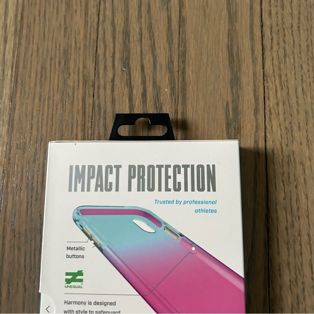 Bodyguardz harmony Ombré Blue Pink metallic buttons case iPhone XS Max - Picture 7 of 9
